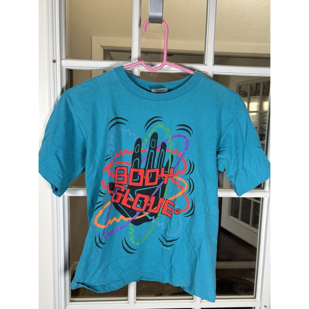 Vintage 1992 Body Glove Neon Graphic Tee Surf Skate 90s Streetwear Medium